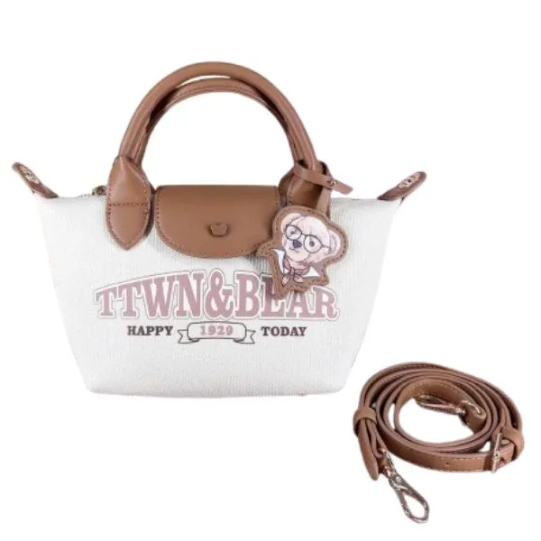 Túi Đeo Chéo Nữ TTWN BEAR &GUOO TN3541 TN3865 Màu Be Nâu Size S+