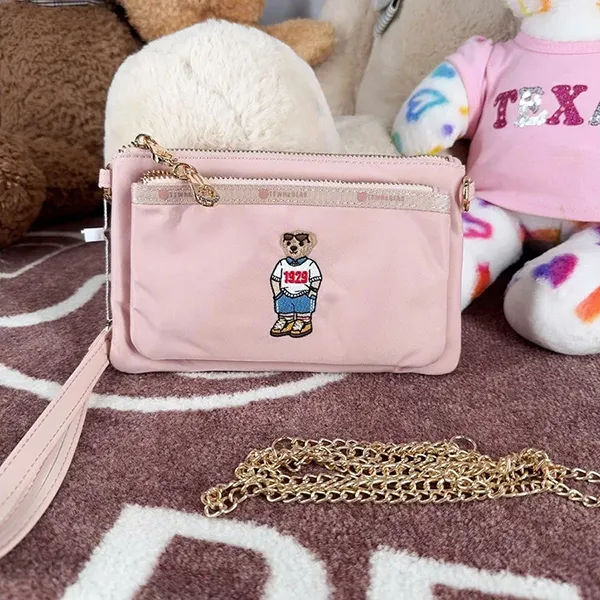 Túi Đeo Chéo Nữ TTWN BEAR Phone Bag TT2520 Màu Hồng