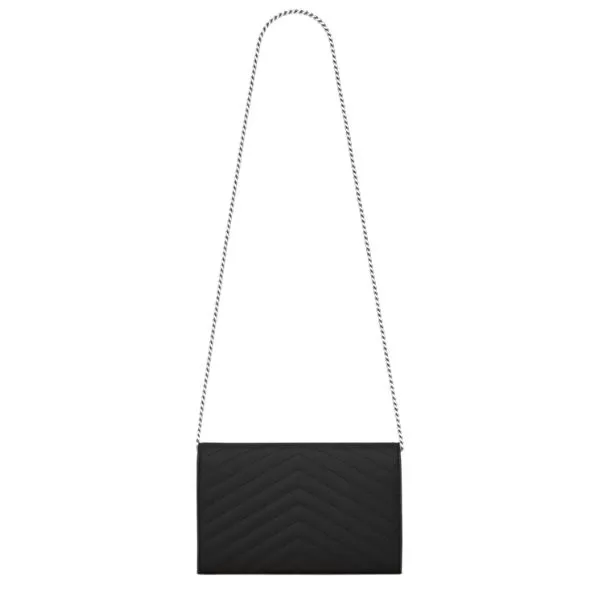 Túi Đeo Chéo Nữ Yves Saint Laurent YSL Cassandre Silver Black 377828-BOW02-1000 Màu Đen Bạc