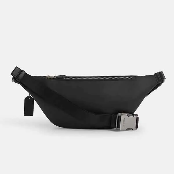 Túi Đeo Hông Nam Coach Warren Belt Bag In Signature Canvas CV926 Màu Đen - Túi xách - Vua Hàng Hiệu