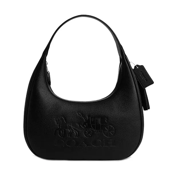 Túi Đeo Vai Nữ Coach Carmen Shoulder Bag In Signature Jacquard CV001 Màu Đen
