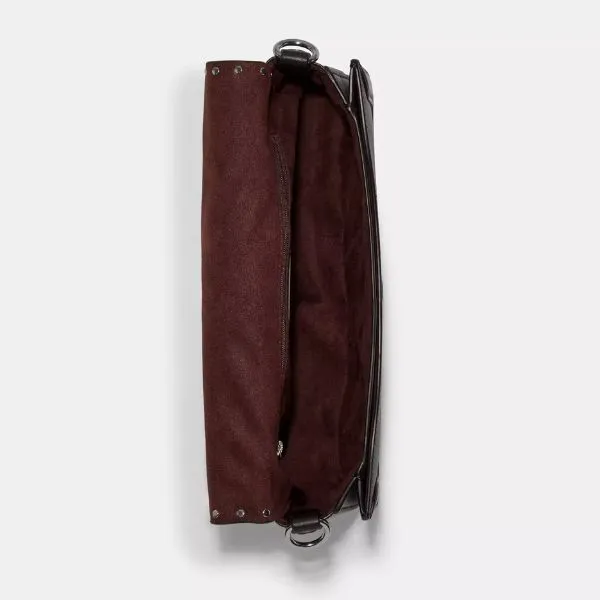 Túi Đeo Vai Nữ Coach Georgie Shoulder Bag In Colorblock Signature Canvas With Rivets 5605 Màu Đen