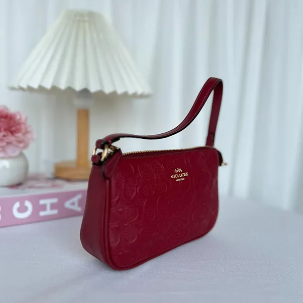 Túi Đeo Vai Nữ Coach Nolita 19 In Signature Leather C7362 Red Màu Đỏ - Túi xách - Vua Hàng Hiệu