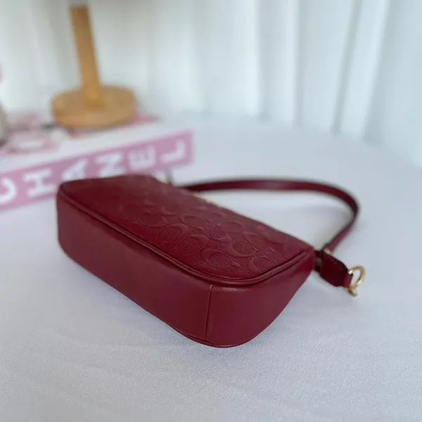 Túi Đeo Vai Nữ Coach Nolita 19 In Signature Leather C7362 Red Màu Đỏ - Túi xách - Vua Hàng Hiệu