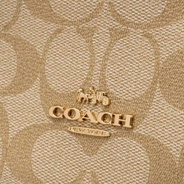 Túi Đeo Vai Nữ Coach Payton Mini In Signature Canvas CM273 Màu Nâu Khaki