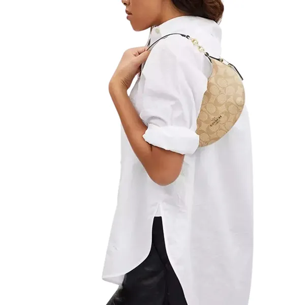 Túi Đeo Vai Nữ Coach Payton Mini In Signature Canvas CM273 Màu Nâu Khaki