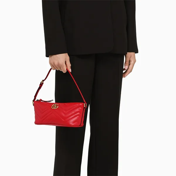 Túi Đeo Vai Nữ Gucci GG Marmont Red Shoulder Bag Màu Đỏ