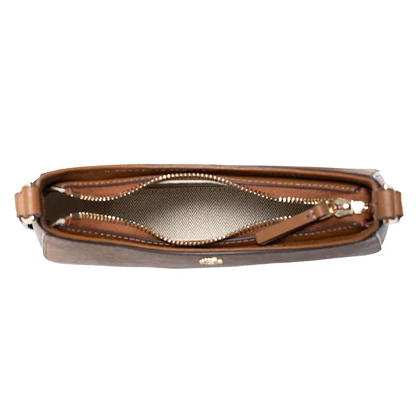 Túi Đeo Vai Nữ Tory Burch Emerson Saffiano Leather Shoulder Bag 150258 Màu Nâu - Túi xách - Vua Hàng Hiệu