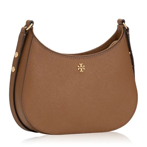 Túi Đeo Vai Nữ Tory Burch Emerson Saffiano Leather Shoulder Bag 150258 Màu Nâu - Túi xách - Vua Hàng Hiệu