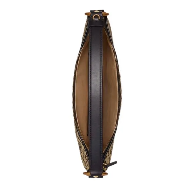 Túi Đeo Vai Nữ Tory Burch T Monogram Zip Shoulder Bag Màu Nâu