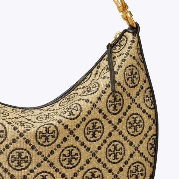 Túi Đeo Vai Nữ Tory Burch T Monogram Zip Shoulder Bag Màu Nâu