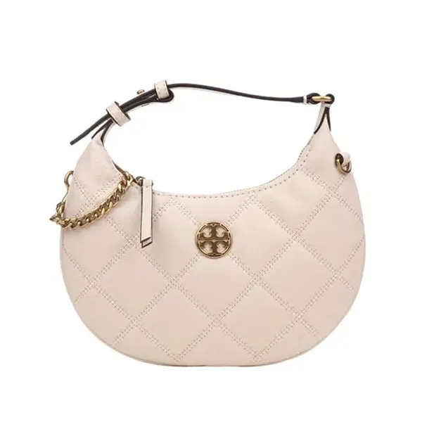 Túi Đeo Vai Nữ Tory Burch TB-Willa Sheepskin Shoulder Bag 149671 Màu Trắng - Túi xách - Vua Hàng Hiệu