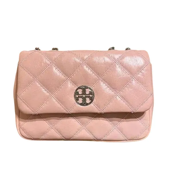 Túi Đeo Vai Nữ Tory Burch Willa Shoulder Bag 156131 Màu Hồng - Túi xách - Vua Hàng Hiệu