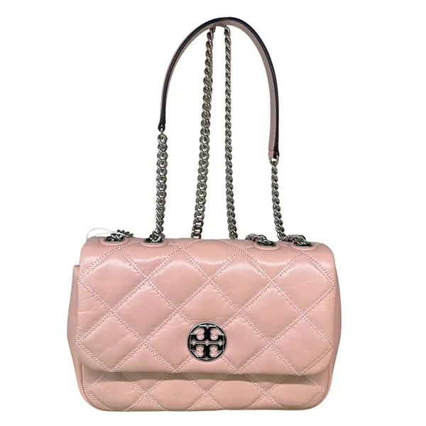 Túi Đeo Vai Nữ Tory Burch Willa Shoulder Bag 156131 Màu Hồng - Túi xách - Vua Hàng Hiệu