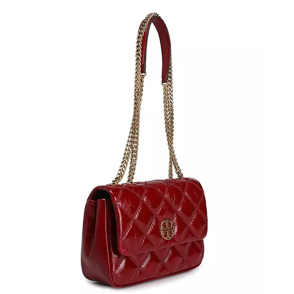 Túi Đeo Vai Nữ Tory Burch Willa Shine Shoulder Bag Màu Đỏ Đậm - Túi xách - Vua Hàng Hiệu