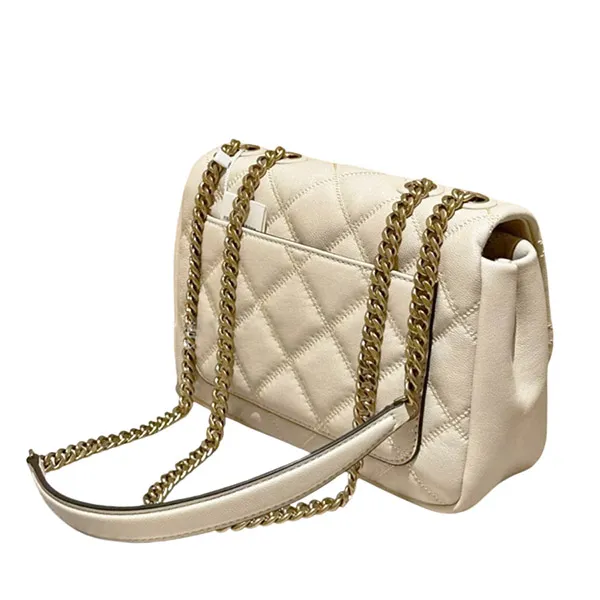 Túi Đeo Vai Nữ Tory Burch Willa Shine Shoulder Bag Màu Trắng - Túi xách - Vua Hàng Hiệu