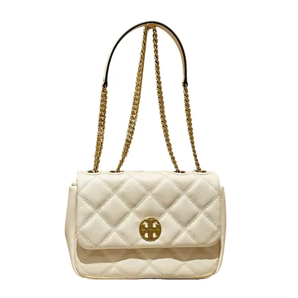 Túi Đeo Vai Nữ Tory Burch Willa Shine Shoulder Bag Màu Trắng - Túi xách - Vua Hàng Hiệu