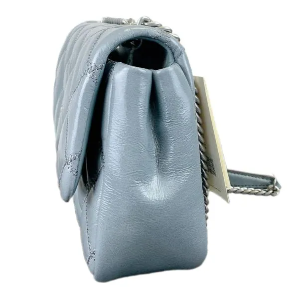Túi Đeo Vai Nữ Tory Burch Willa Shine Small Shoulder Bag In Snow Cloud 152051 Màu Xanh Blue - Túi xách - Vua Hàng Hiệu