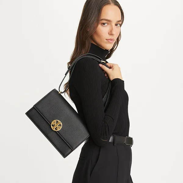 Túi Đeo Vai Nữ Tory Burch Miller Shoulder Bag Màu Đen - Túi xách - Vua Hàng Hiệu