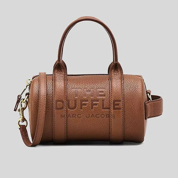 Túi Trống Nữ Marc Jacobs The Leather Mini Duffle Bag 2S4HCR032H02 Màu Nâu
