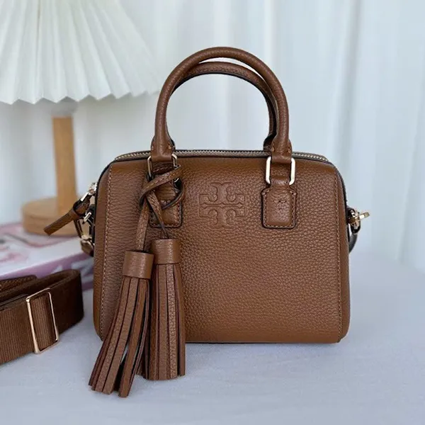 Túi Xách Nữ Tory Burch Thea Web Mini Satchel Crossbody Bag 87899 Màu Nâu