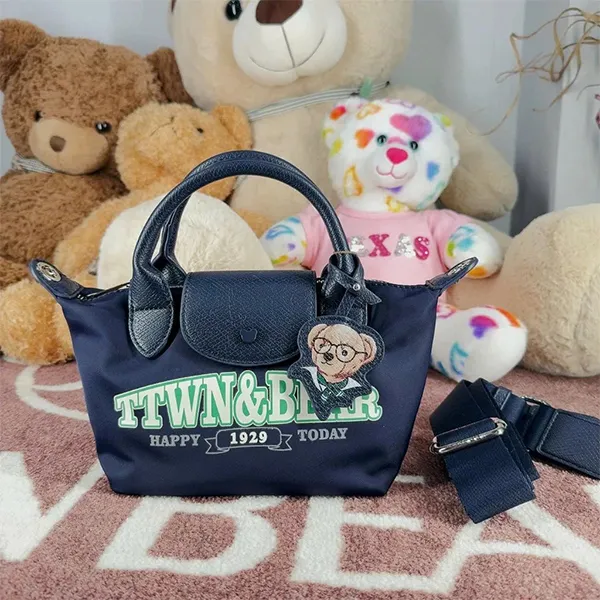 Túi Xách Tay Nữ TTWN BEAR & GUOO TN3541 TN3979-10150 Màu Xanh Than Size S