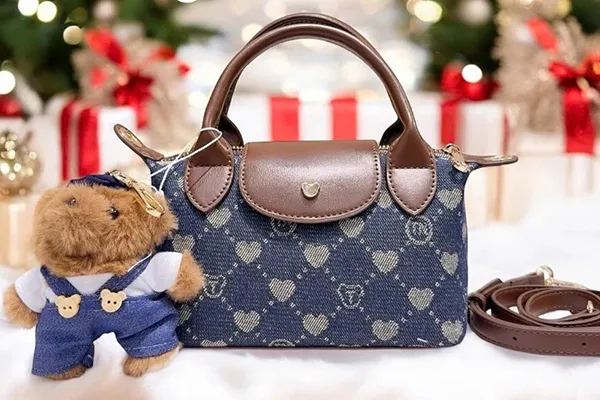 Túi Xách Tay Nữ TTWN BEAR Handbag TN3541 GU1125-28220 Màu Xanh Size S+