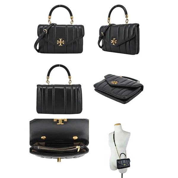 Túi Xách Tory Burch Mini Kira Top Handle Bag 143506 Màu Đen