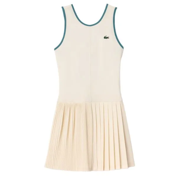Váy Thể Thao Lacoste Women's Ultra Dry Tennis Dress With Removable Liner EF7451 51 IV9 Màu Be Xanh Size 38