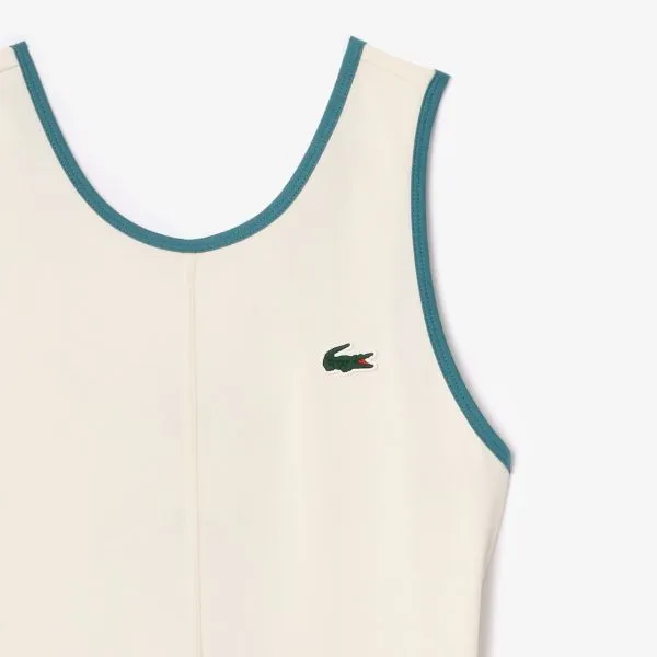 Váy Thể Thao Lacoste Women's Ultra Dry Tennis Dress With Removable Liner EF7451 51 IV9 Màu Be Xanh Size 38