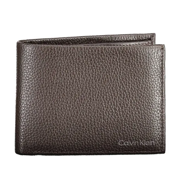 Ví Nam Calvin Klein CK Black Leather Wallet K50K507896_MARRONE_BAW Màu Nâu - Túi xách - Vua Hàng Hiệu