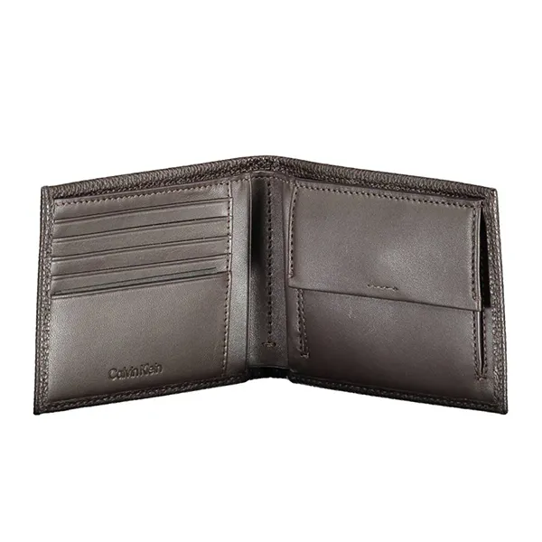 Ví Nam Calvin Klein CK Black Leather Wallet K50K507896_MARRONE_BAW Màu Nâu - Túi xách - Vua Hàng Hiệu