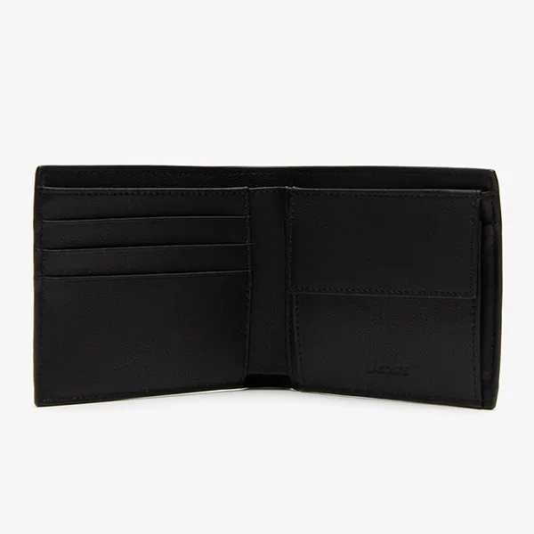 Ví Nam Lacoste Men's Contrast Print Wallet NH4116-000 Màu Đen