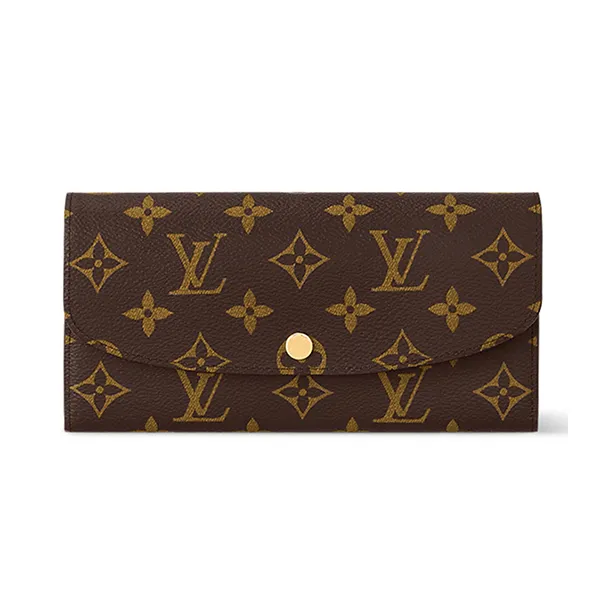 Ví Nữ Louis Vuitton LV Emilie Monogram Emilie Wallet Brown M60697 Màu Nâu Đen