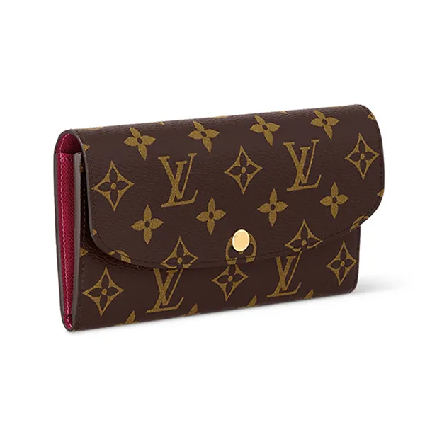 Ví Nữ Louis Vuitton LV Emilie Monogram Emilie Wallet Brown M60697 Màu Nâu Đen