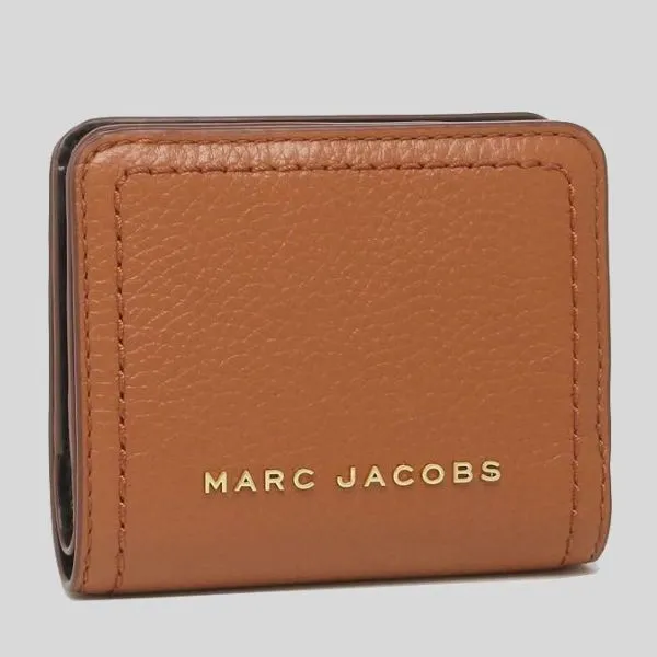 Ví Nữ Marc Jacobs Groove Mini Compact Wallet Smoke Almond S101L01SP21 Màu Nâu