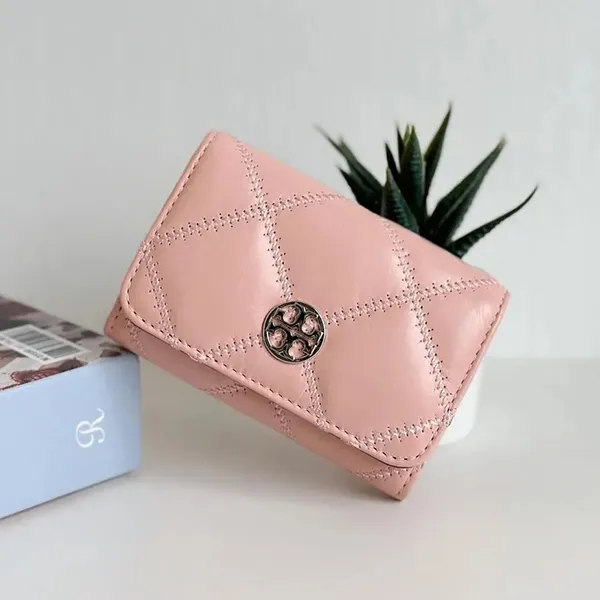 Ví Nữ Tory Burch Willa Card Case In Rose Sachet 156096 Màu Hồng