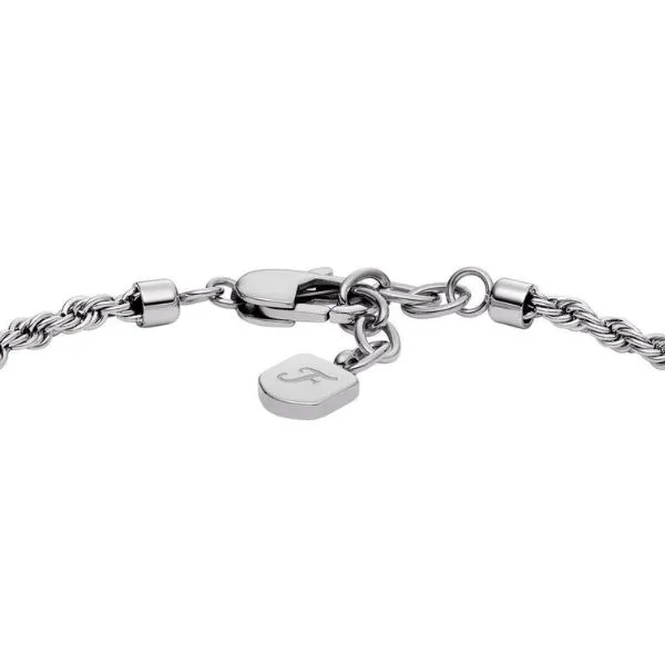 Vòng Đeo Tay Nam Fossil Bracelet JF04822040 Màu Bạc