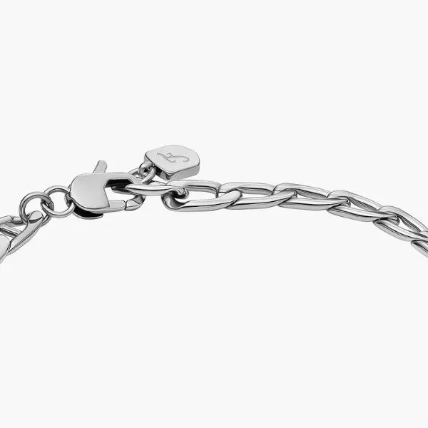 Vòng Đeo Tay Nam Fossil Bracelet JF04823040 Màu Bạc
