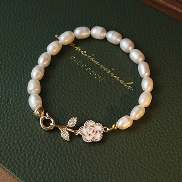 Vòng Đeo Tay Nữ Kya Jewel Pearl Blossom PB16 Màu Trắng - Trang sức - Vua Hàng Hiệu