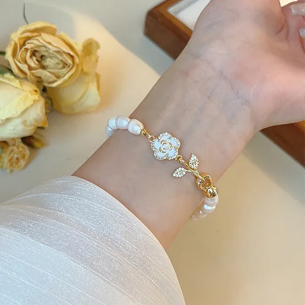 Vòng Đeo Tay Nữ Kya Jewel Pearl Blossom PB16 Màu Trắng - Trang sức - Vua Hàng Hiệu