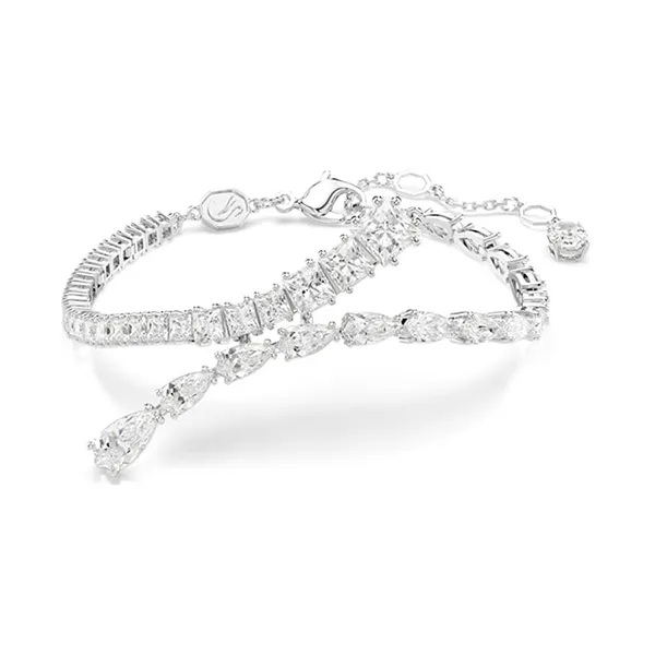 Vòng Đeo Tay Nữ Swarovski Matrix Bracelet Mixed Cuts White Rhodium Plated 5693154 Màu Trắng Bạc C_MN - Trang sức - Vua Hàng Hiệu