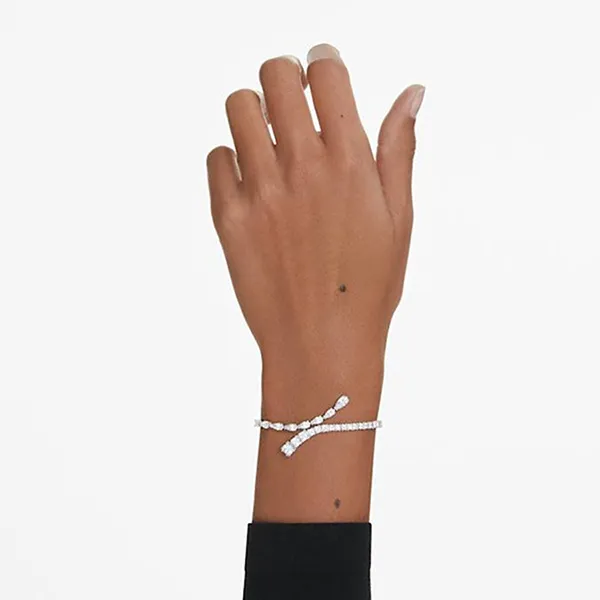 Vòng Đeo Tay Nữ Swarovski Matrix Bracelet Mixed Cuts White Rhodium Plated 5693154 Màu Trắng Bạc C_MN - Trang sức - Vua Hàng Hiệu