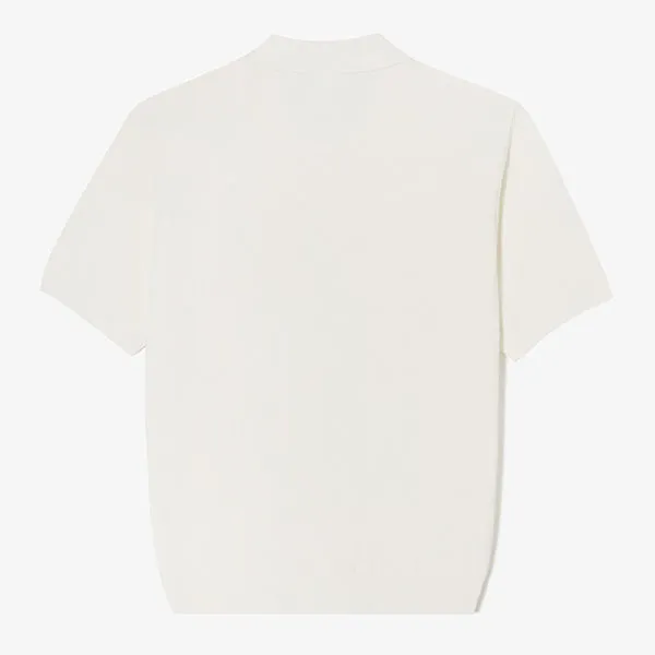 Áo Polo Nam Lacoste Men's Lecture Pique Sweater Polo PH742E XFJ Màu Kem Size 5