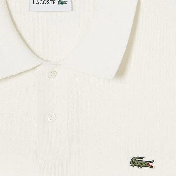 Áo Polo Nam Lacoste Men's Lecture Pique Sweater Polo PH742E XFJ Màu Kem Size 5