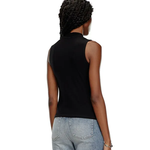 Áo Ba Lỗ Nữ Diesel T-Mokky-Sl-Microdiv A103970BLAN 9XX Màu Đen Size M
