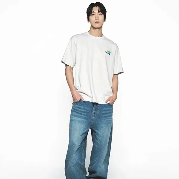 Áo Phông Acmé De La Vie ADLV Clay Alien Tshirt Màu Xám Nhạt