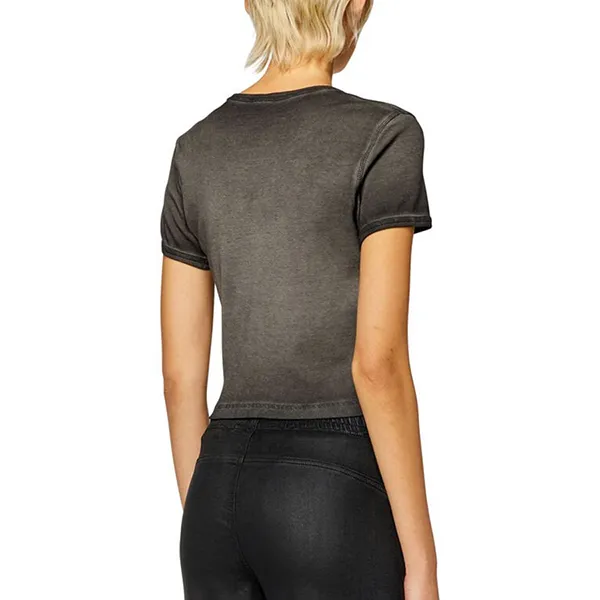 Áo Phông Nữ Diesel A128360SQAD9XX Ribbed T-shirt Màu Xám Size XS - Thời trang - Vua Hàng Hiệu