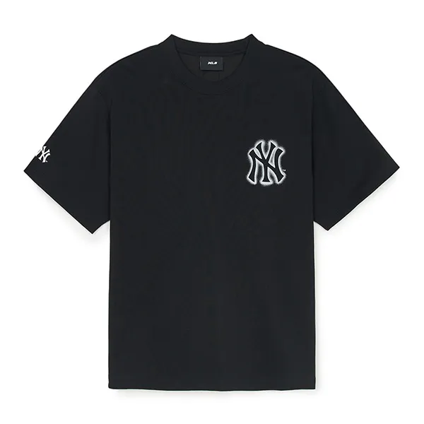 Áo Phông MLB Basic Street Logo Over Fit Tshirt New York Yankees 3ATSB0353-50BKS Màu Đen Size S