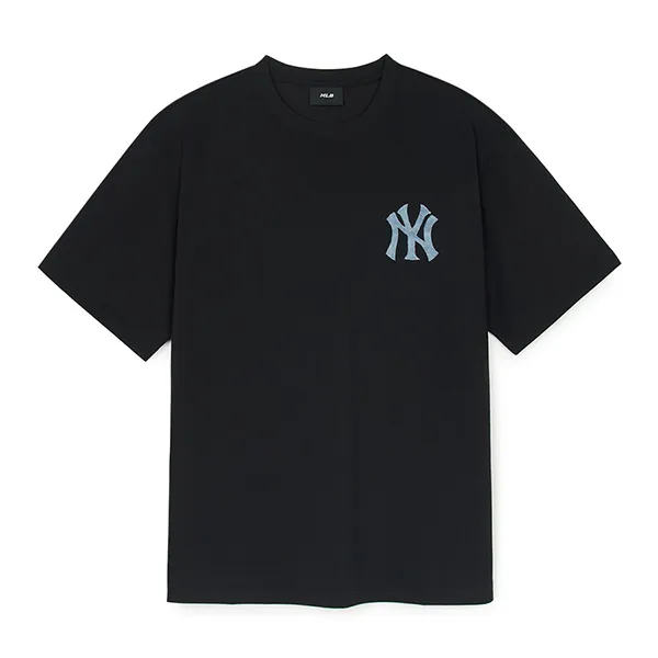 Áo Phông MLB Denimlike Monogram Big Lux Over Fit Tshirt New York Yankees 3ATSM0953-50BKS Màu Đen